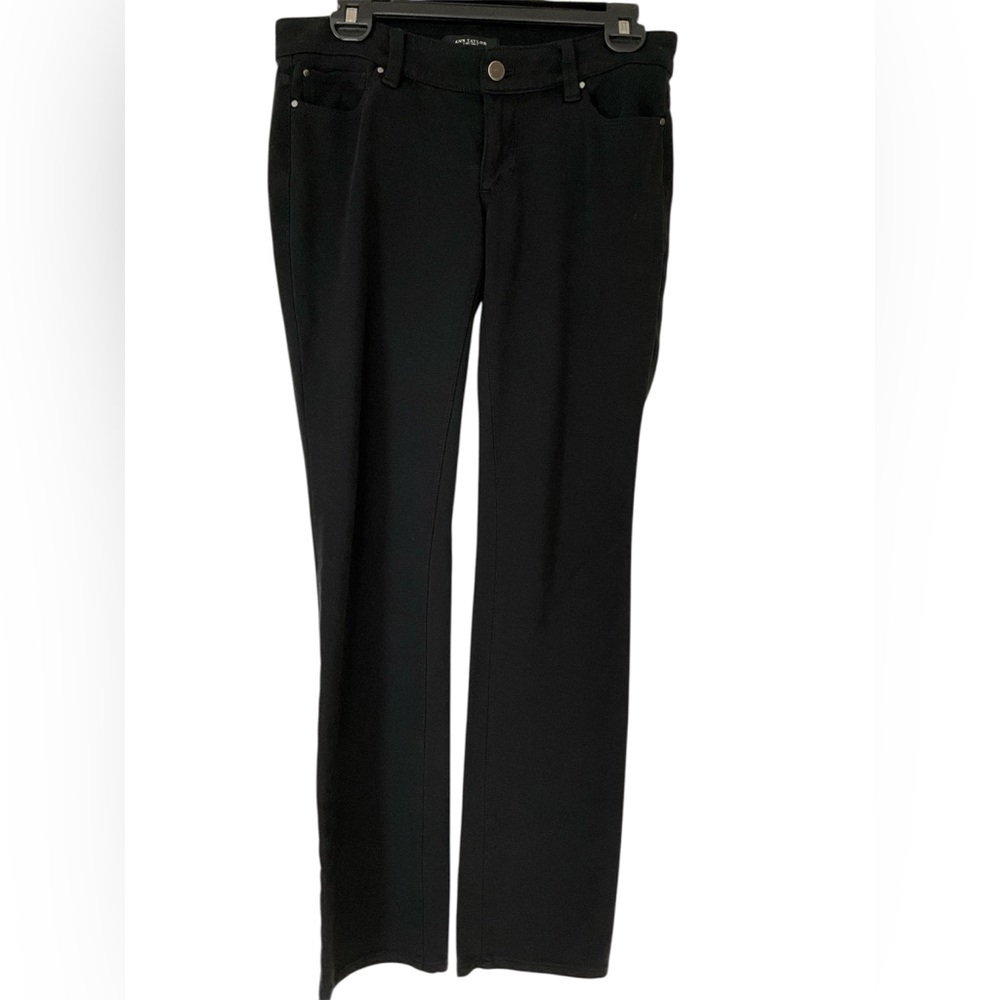 Ann Taylor Black Tailored Jean Styled Pants